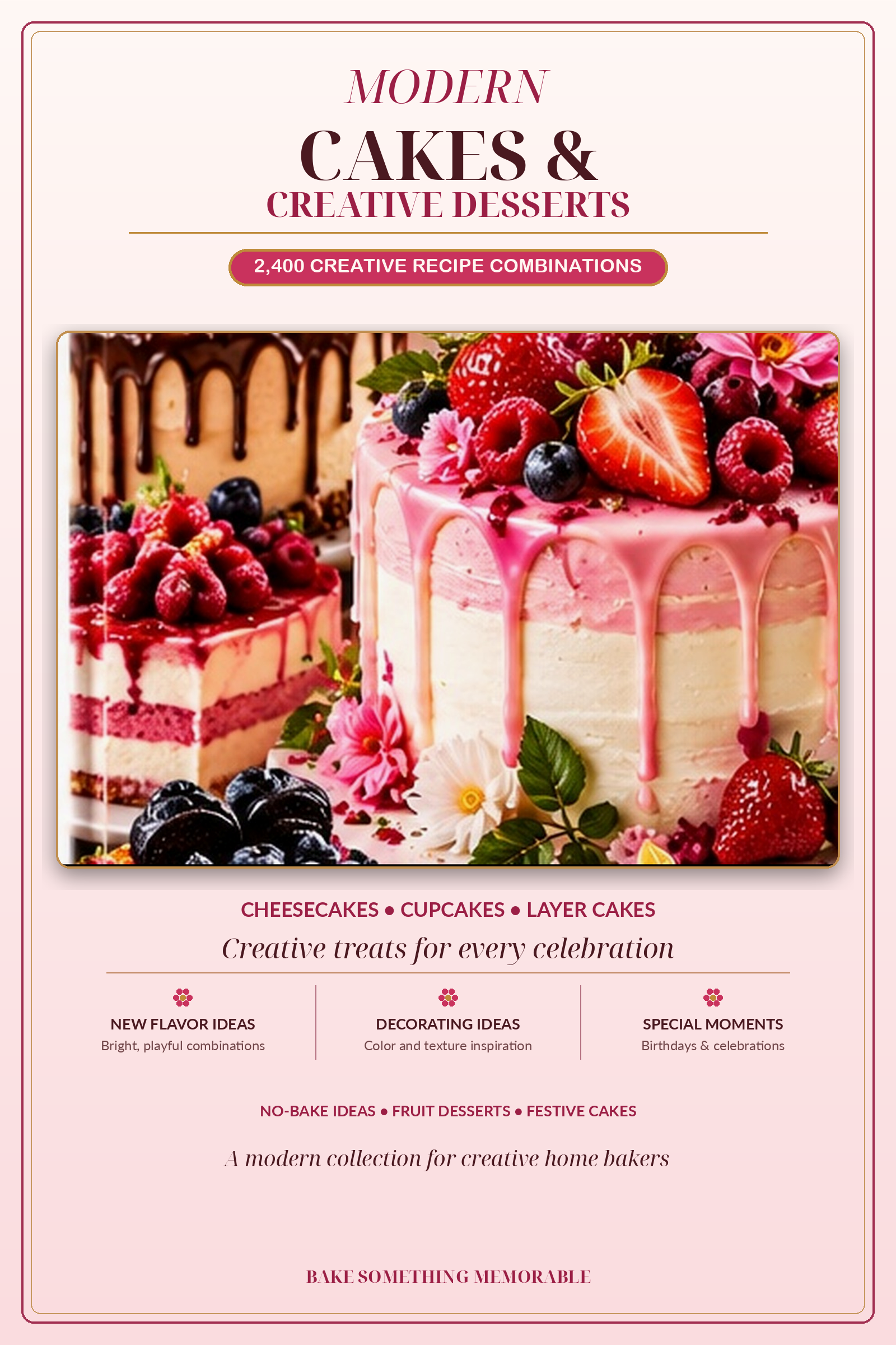 Modern Cakes & Creative Desserts ebook cover